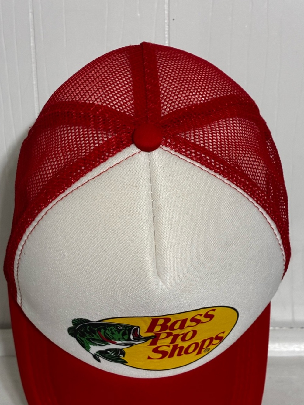 Bass Pro Shops Red & White Trucker Hat - Picture 4 of 5